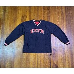 Vintage ESPN Reversible Pullover Windbreaker Size Medium